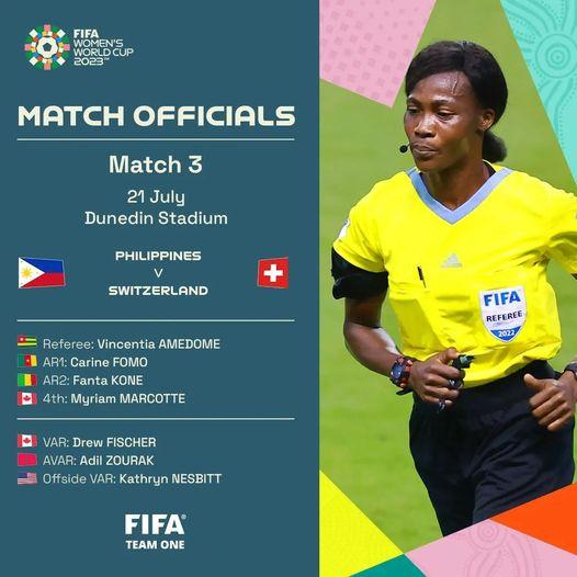 Coupe du Monde féminine : La Togolaise Amedome Vincentia officiera le 4e match