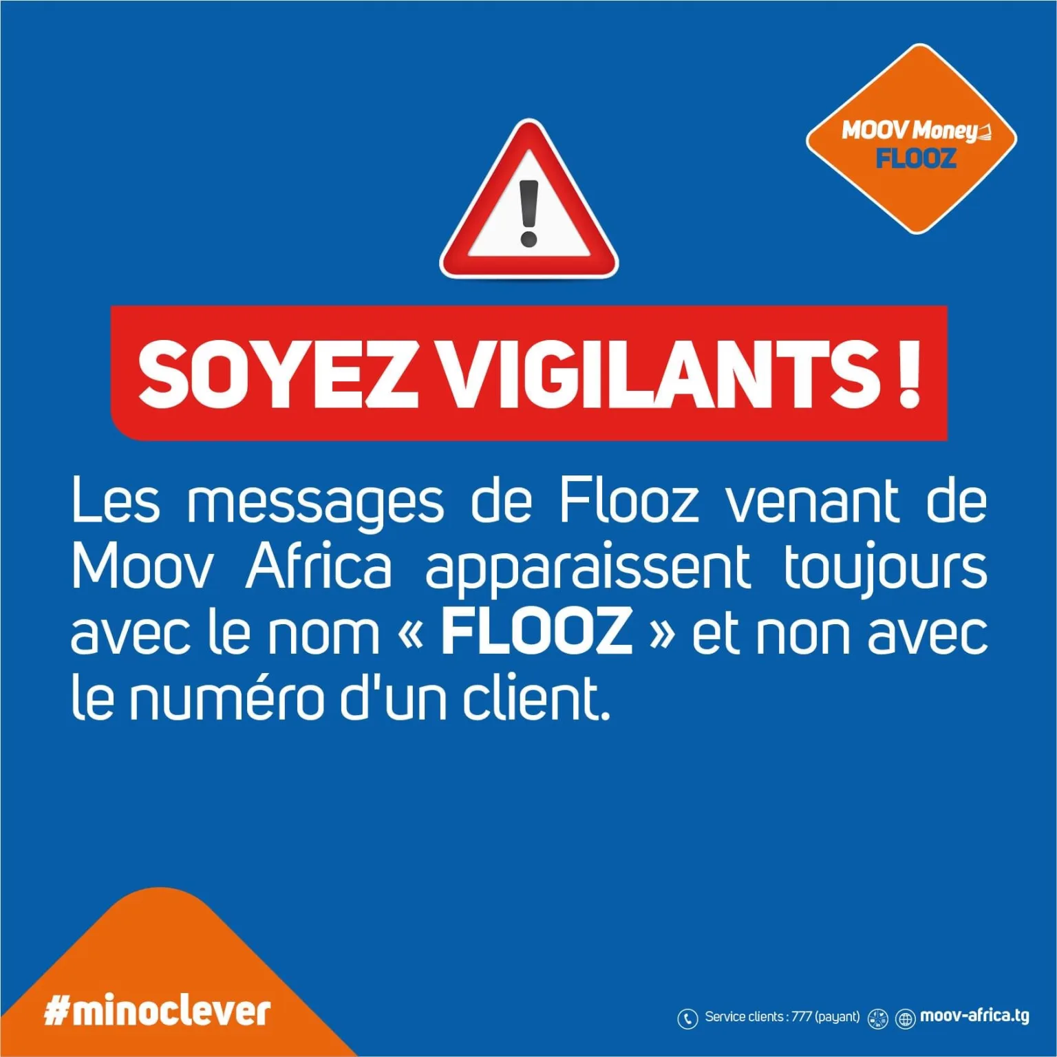 Attention aux arnaques : Moov Togo sensibilise sa clientèle