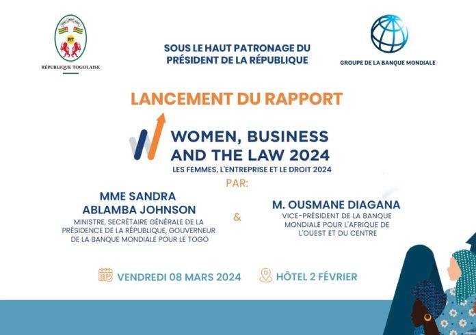 Lancement officiel du Rapport “Women, Business an Law 2024” du Groupe de la Banque mondiale