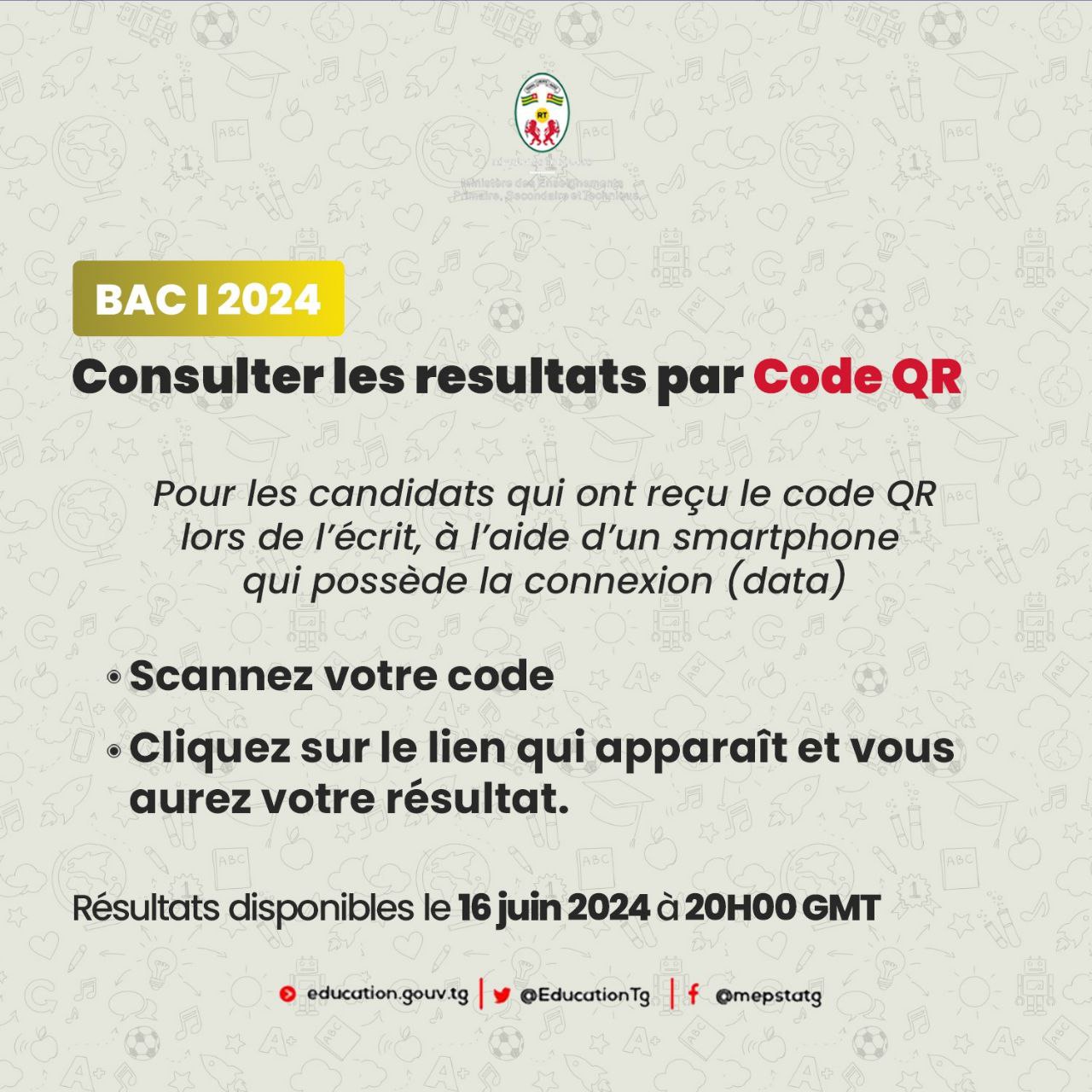 BAC 1 : Taux de réussite à 71% , tout sur les résultats